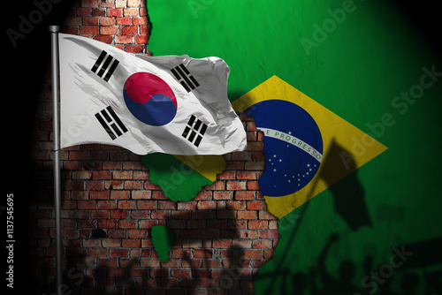 Relations between south korea and brazil photo