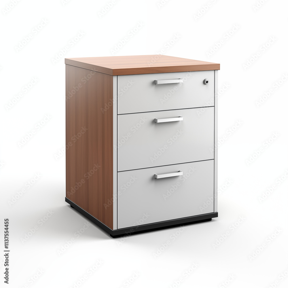 Modern Office Pedestal with Three Drawers Modern Office Pedestal with Three Drawers