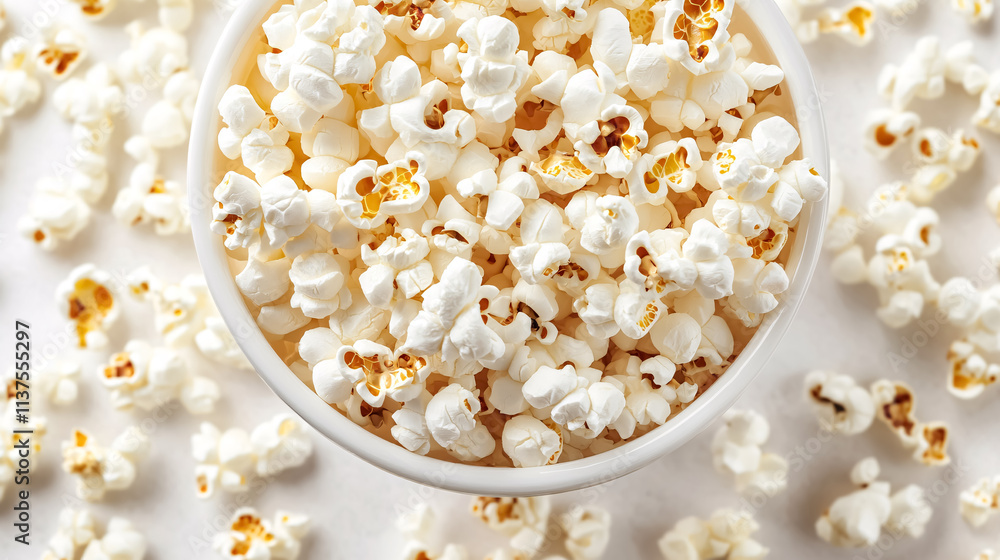 Popcorn Maker for Fresh Popcorn - Isolated on White Background Popcorn Maker for Fresh Popcorn - Isolated on White Background