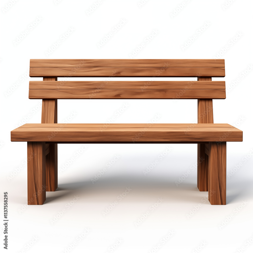 Minimalist Wooden Park Bench for Outdoor Spaces Minimalist Wooden Park Bench for Outdoor Spaces