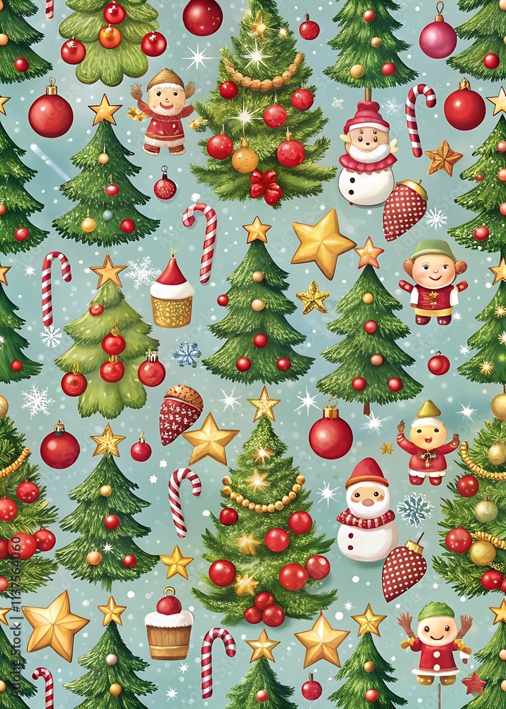 Christmas Tree Pattern Art. Stylish Tree Backgrounds. Christmas Tree Pattern Art. Stylish Tree Backgrounds.