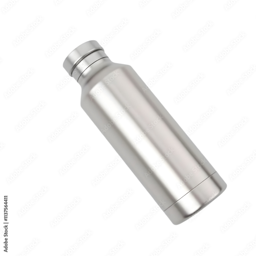custom made wallpaper toronto digitalA sleek stainless steel water bottle with a matte finish, placed on a clean white background