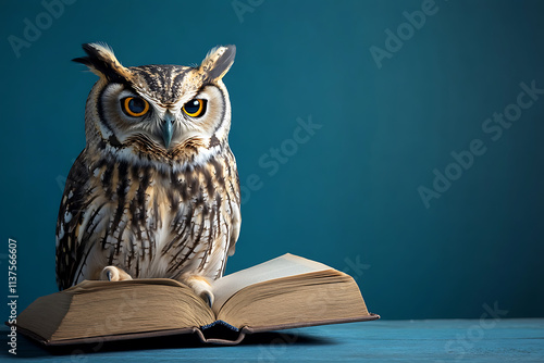 Wallpaper Mural Wisdom and Education Concept (Image with Wise Owl). Torontodigital.ca