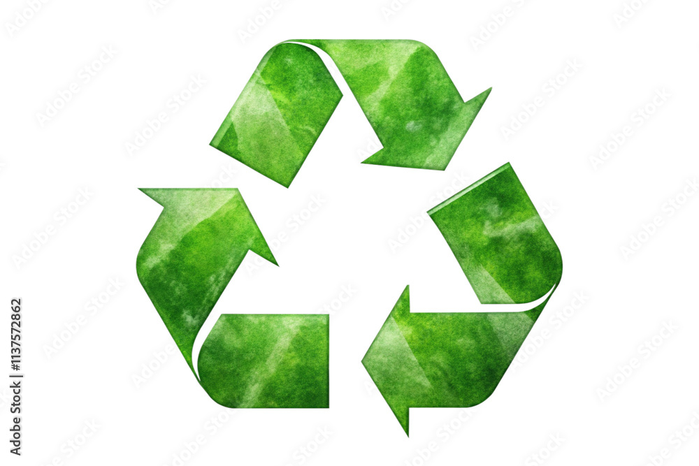 Obraz premium recycle symbol on white