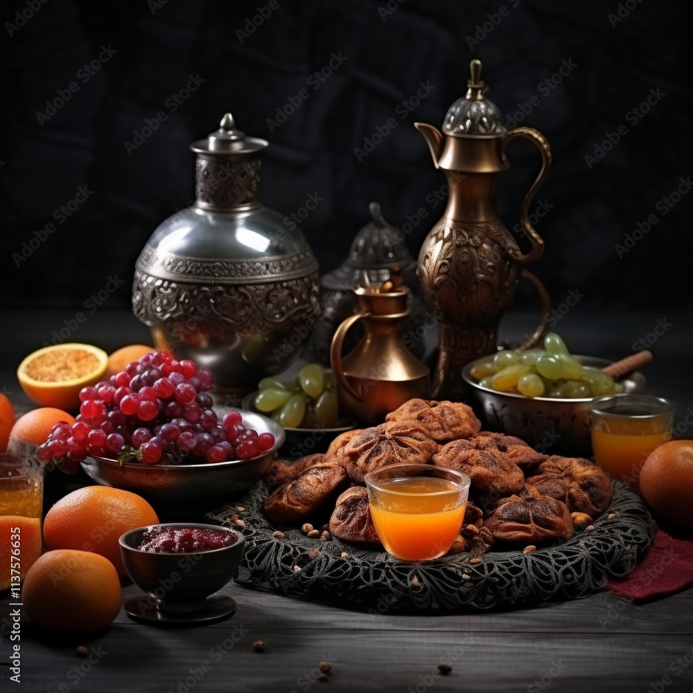 photo ramadan concept with food photo ramadan concept with food