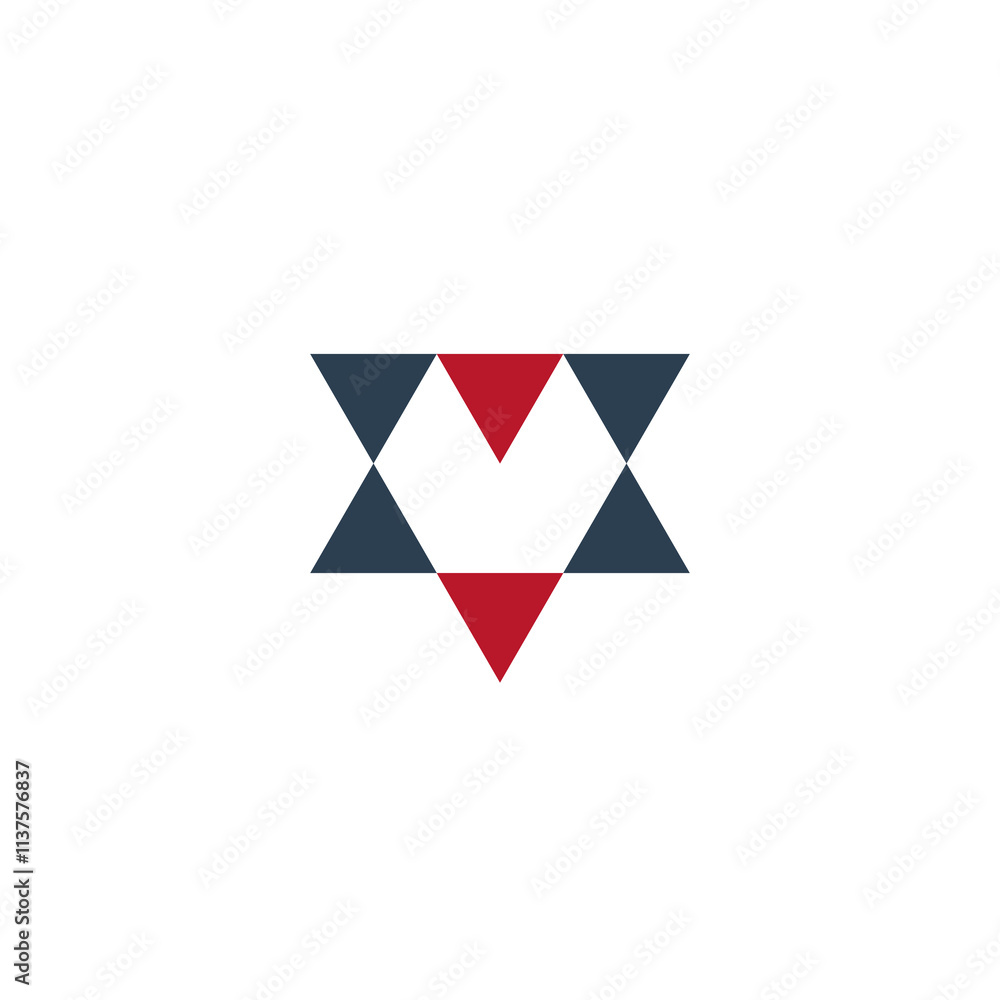 V Triangle Logo Design. Simple Abstract logo V Triangle Logo Design. Simple Abstract logo