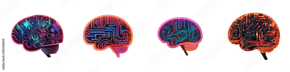 Innovative digital brain circuits with intricate patterns and designs symbolizing the power of futuristic intelligence and the complexities of the human mind Innovative digital brain circuits with intricate patterns and designs symbolizing the power of futuristic intelligence and the complexities of the human mind