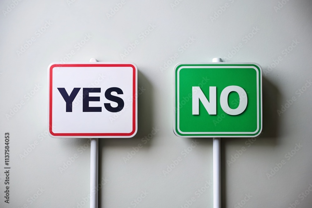 Minimalist Yes No Sign White Background, Simple Decision Symbols, Binary Choice Graphic, Clean Design, Modern Yes No Buttons Minimalist Yes No Sign White Background, Simple Decision Symbols, Binary Choice Graphic, Clean Design, Modern Yes No Buttons