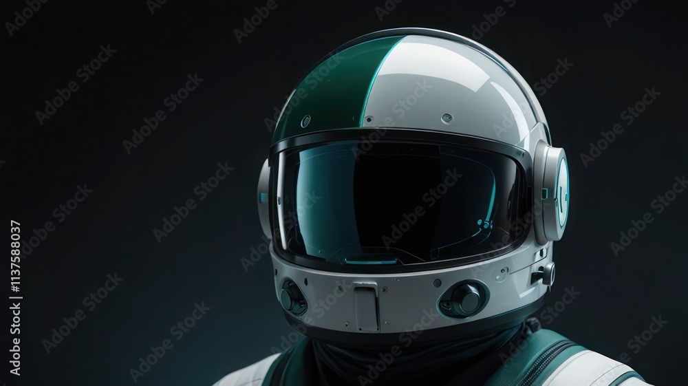 high-tech astronaut helmet stock photo high-tech astronaut helmet stock photo