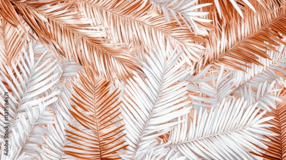 Stunning Abstract Palm Leaf Design with a Beautiful Color Palette Stunning Abstract Palm Leaf Design with a Beautiful Color Palette