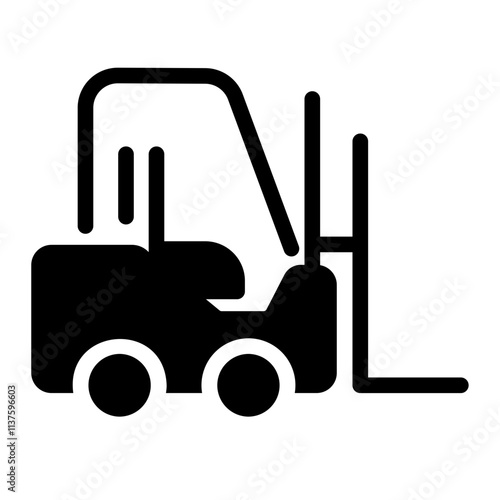 forklift Solid icon