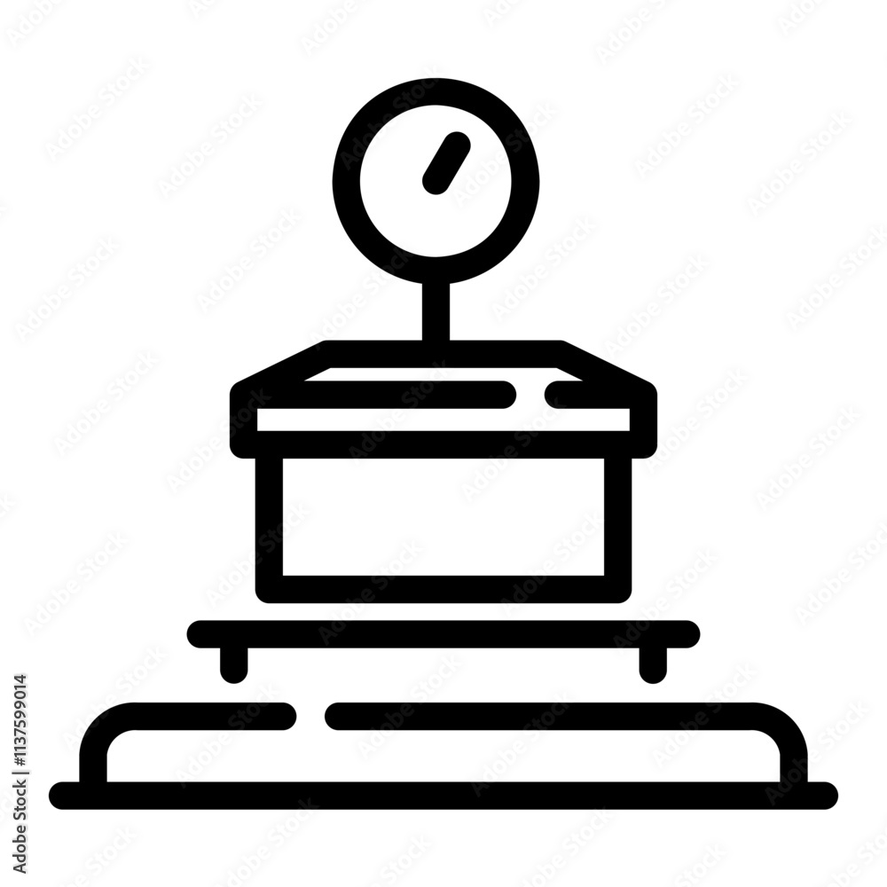 Naklejka premium scale Line Icon