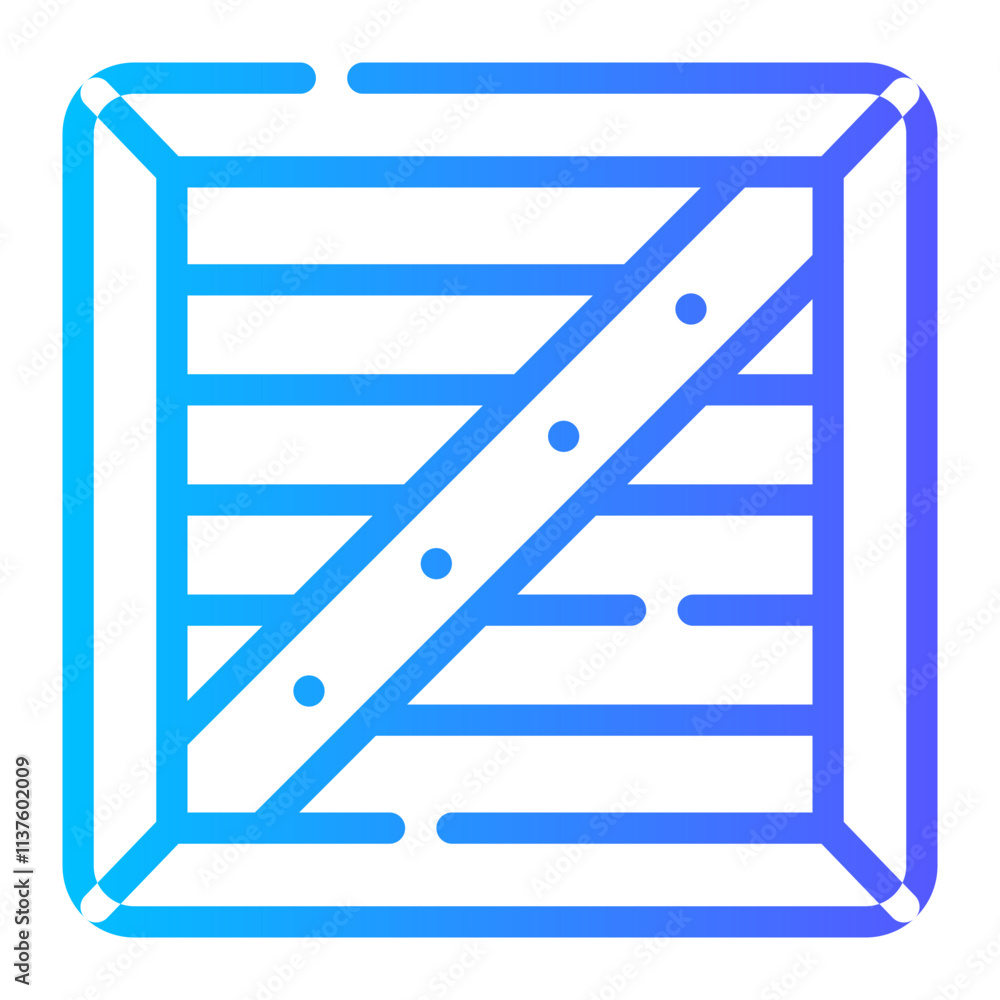 cargo box Line Gradient Icon cargo box Line Gradient Icon