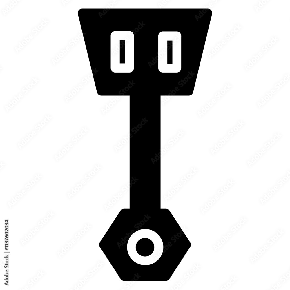 Camping Spatula Chef Glyph Icon Camping Spatula Chef Glyph Icon
