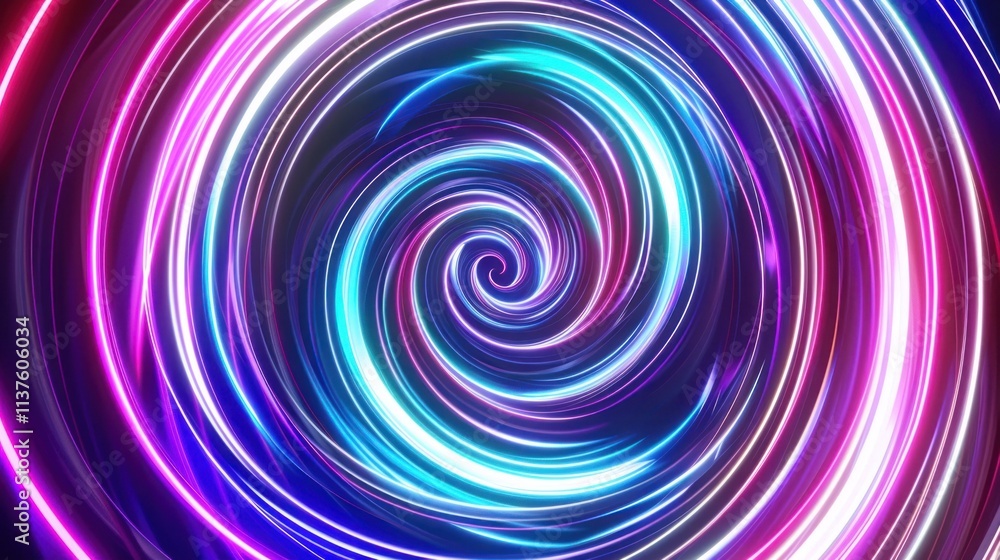 Abstract Neon Spiral Abstract Neon Spiral