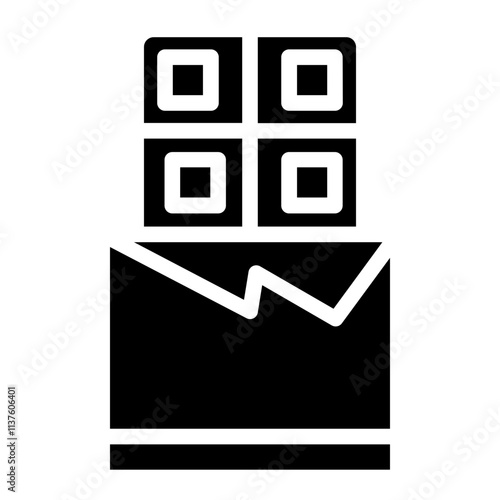 Food Chocolate Dessert Glyph Icon