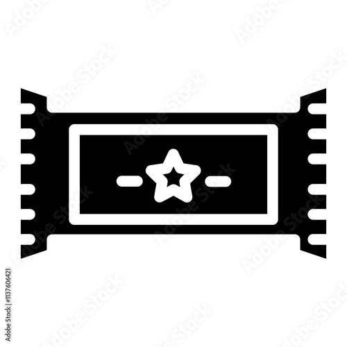 Food Chocolate Dessert Glyph Icon