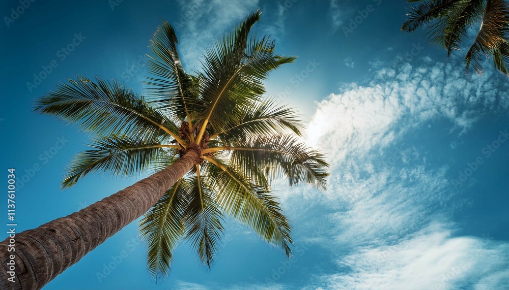 Obraz premium palm tree on the beach