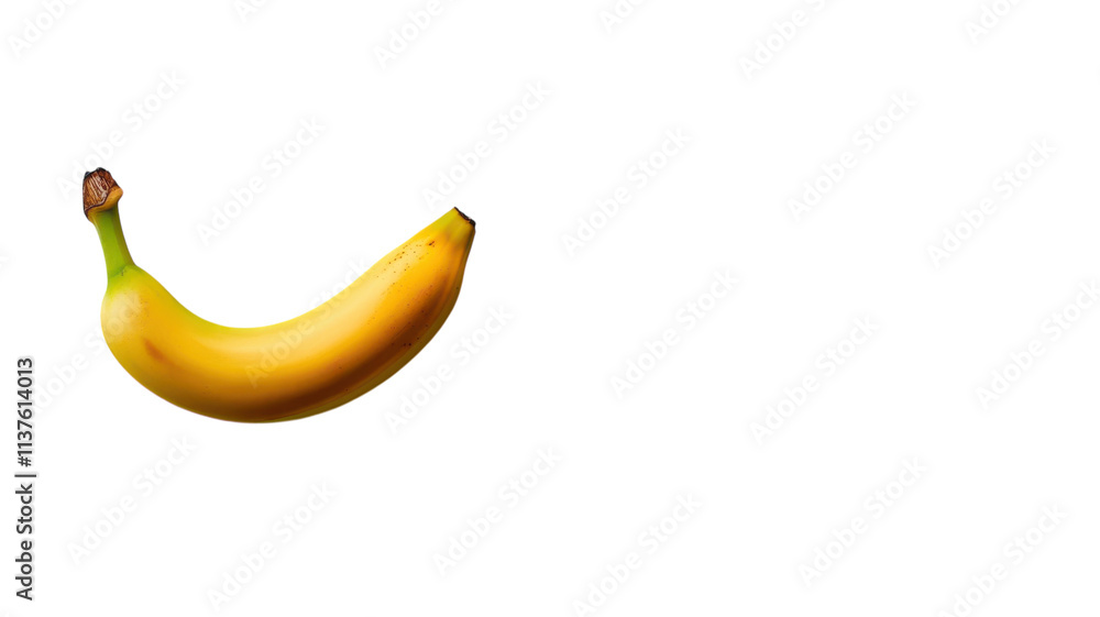 Bright Yellow Banana with a Slightly Green Hue Perfect for Health Blogs and Fruit-Related Recipes. Bright Yellow Banana with a Slightly Green Hue Perfect for Health Blogs and Fruit-Related Recipes.
