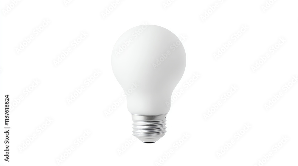 White light bulb isolated on white background White light bulb isolated on white background