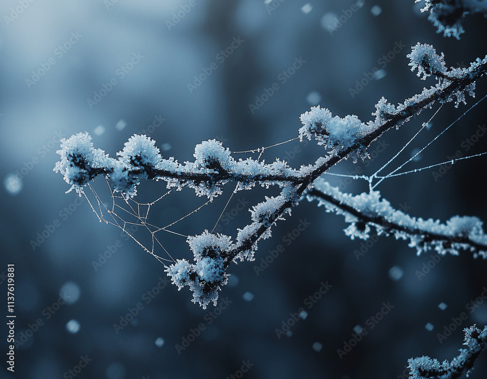 Obraz premium Frozen Winter Branch