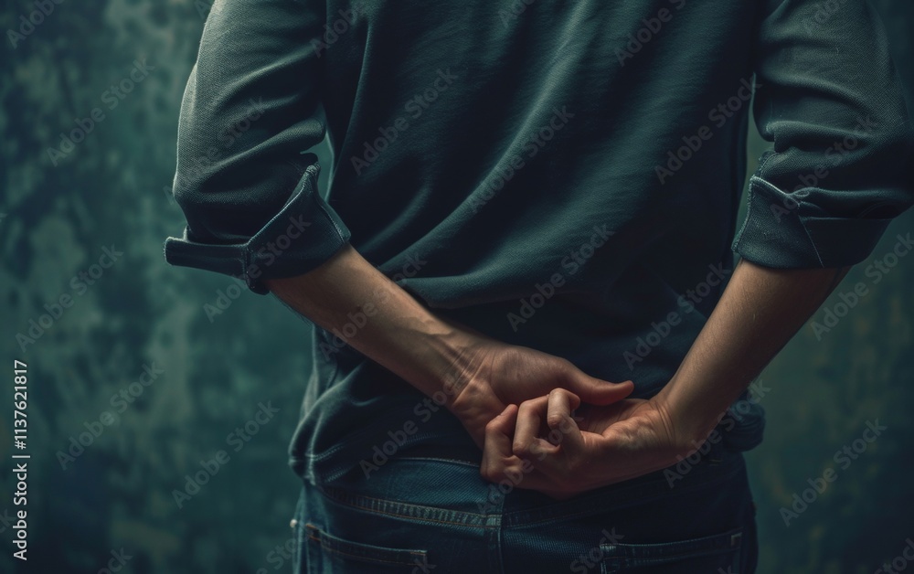 Close-up of a person holding their lower back in pain, set against a dark, textured backdrop. The image conveys the hidden agony of back pain. Close-up of a person holding their lower back in pain, set against a dark, textured backdrop. The image conveys the hidden agony of back pain.