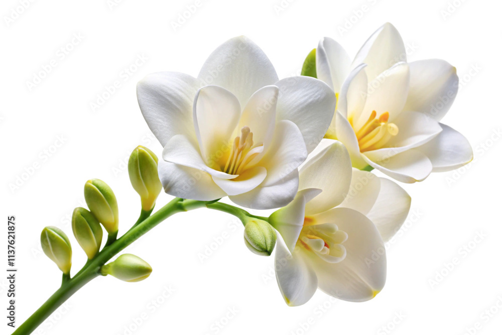 Fototapeta premium white flowers isolated on white background