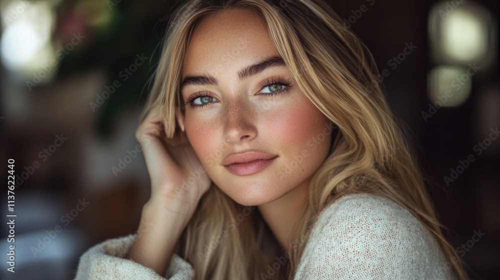 Obraz premium Woman with long hair