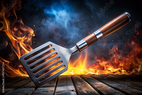 Barbecue Spatula Grill Tool - High Definition Image photo