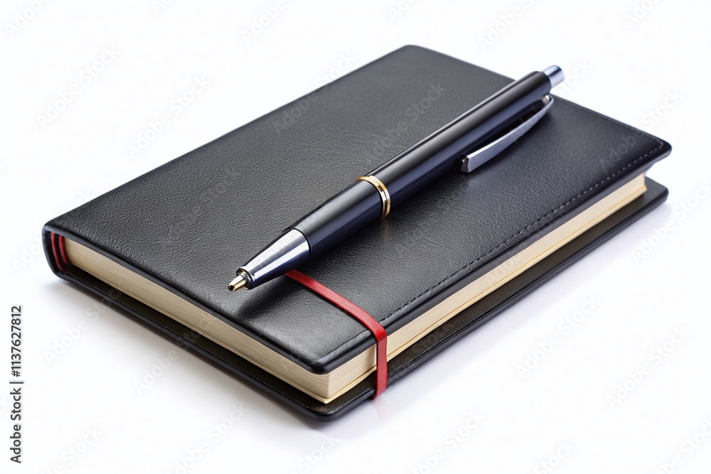 Black Notebooks, Pen, Open & Closed - High-Quality AI Photo Black Notebooks, Pen, Open & Closed - High-Quality AI Photo