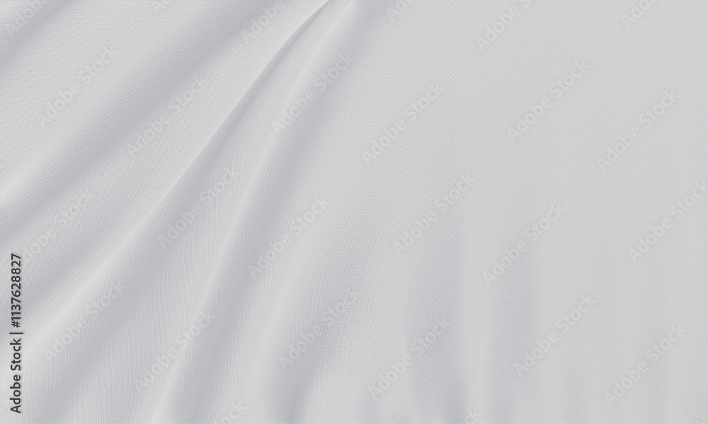 White wavy mesh fabric background. White rippled cloth White wavy mesh fabric background. White rippled cloth