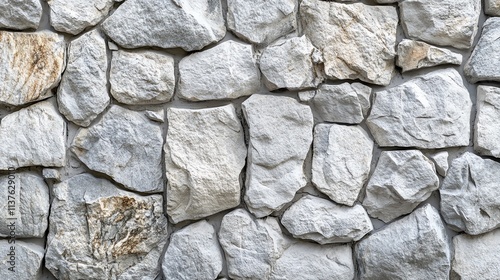 Close up of a textured white stone wall.