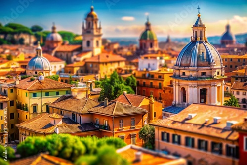 Wallpaper Mural Rome Rooftop Tilt-Shift Photography: Stunning Aerial View of Eternal City's Architecture Torontodigital.ca