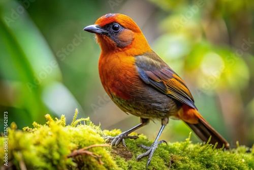 Rufous-crested Tanager, Salento Colombia Bird Photography, Wildlife Documentary, Creurgops verticalis photo