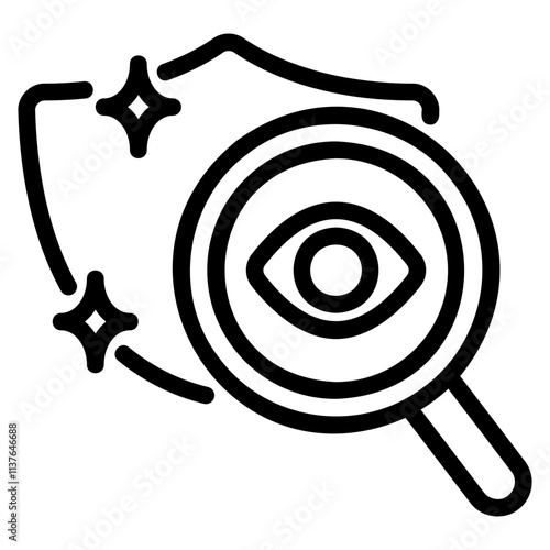 Spy outline style icon