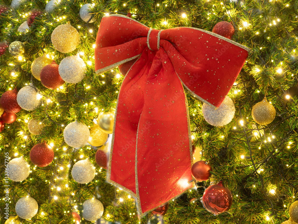 Red Ribbin for Chrismas Celebration.
