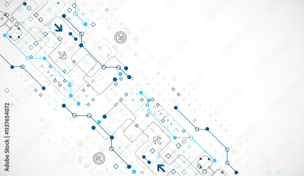 Abstract technology concept. Circuit board, high computer color background. Vector illustration. Abstract technology concept. Circuit board, high computer color background. Vector illustration.