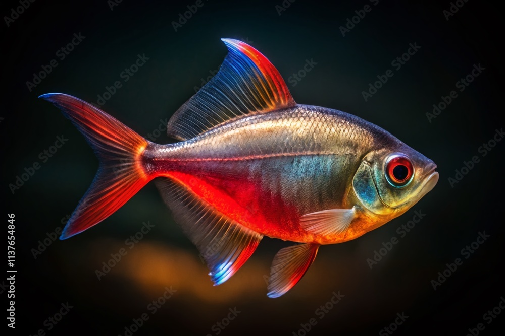 Silhouette Bleeding Heart Tetra Fish, Tropical Aquarium, Dark Background, Underwater Photography, Fish Silhouette, Hyphessobrycon erythrostigma Silhouette Bleeding Heart Tetra Fish, Tropical Aquarium, Dark Background, Underwater Photography, Fish Silhouette, Hyphessobrycon erythrostigma