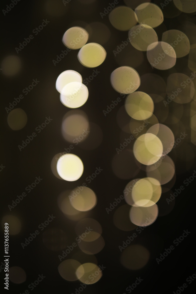 Abstract Golden Bokeh Background with Defocused Circular Lights Abstract Golden Bokeh Background with Defocused Circular Lights