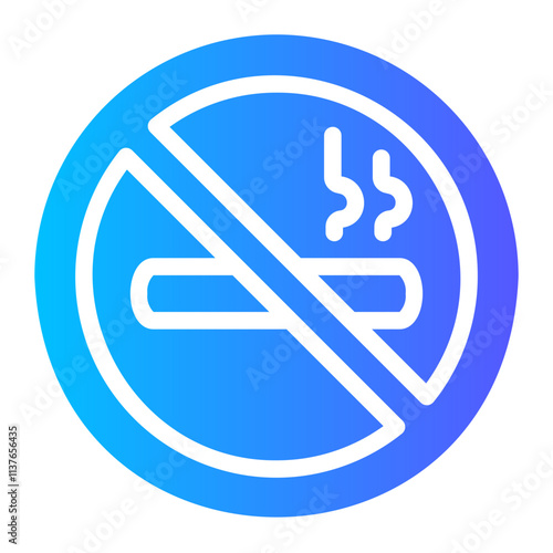 no smoking Gradient icon