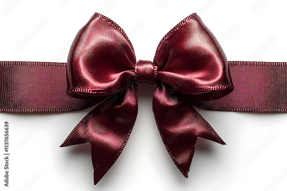 Red polka dot bow isolated on white background. Red polka dot bow isolated on white background.