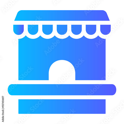 ticket office Gradient icon
