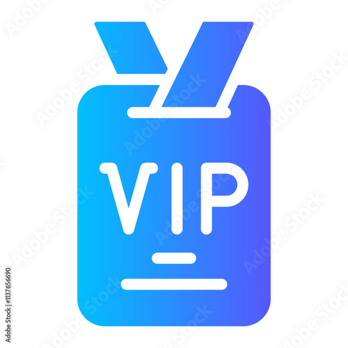 vip pass Gradient icon