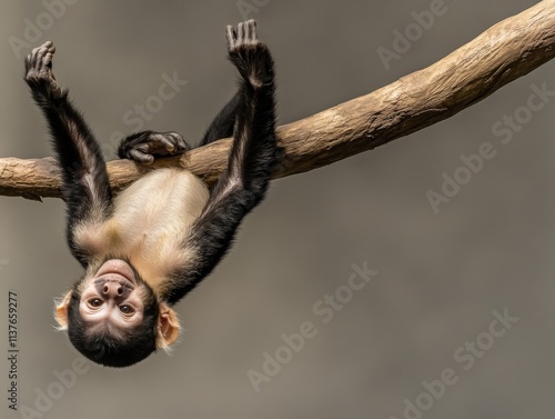 Portrait of Capuchin Monkey in Tropical Tree photo