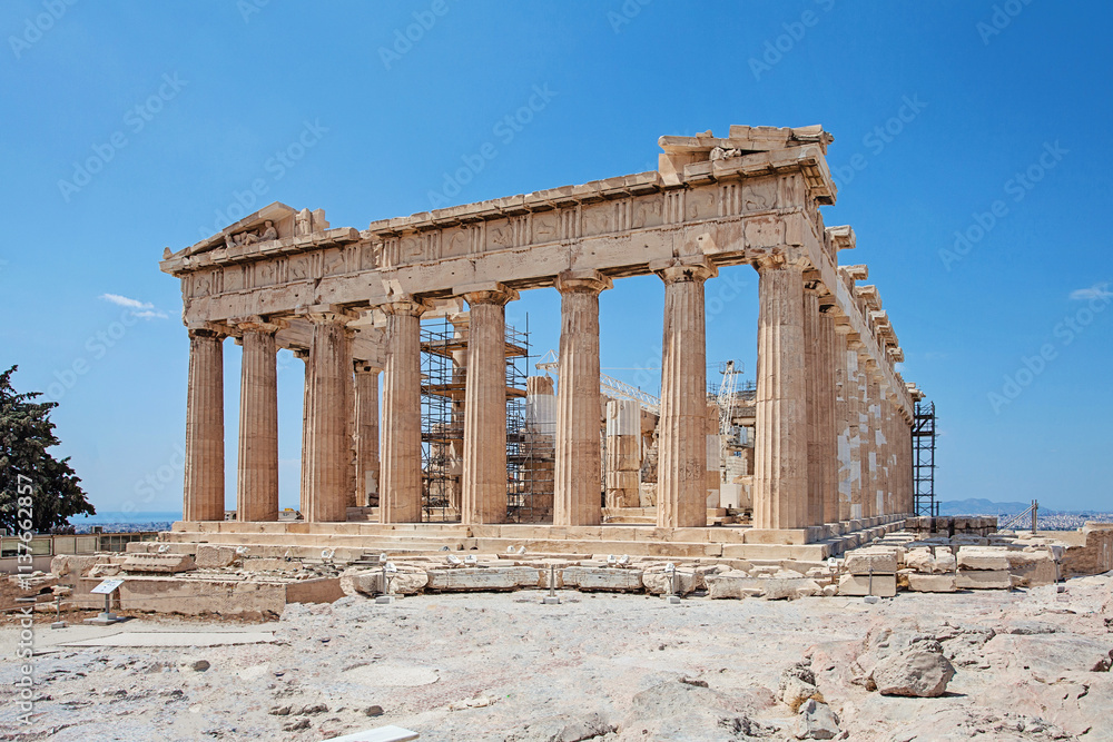 Parthenon in Athens, Greece. Ancient Greece architecture. Parthenon in Athens, Greece. Ancient Greece architecture.
