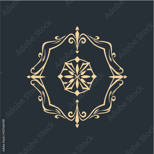 Ornaments collection in vintage style