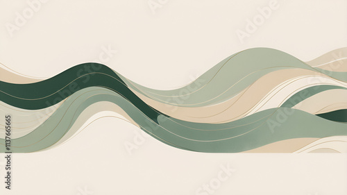Muted Wave Pattern
