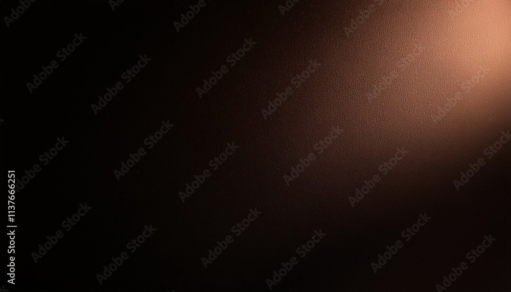 Obraz premium 2025 year color. Defocused mocha mousse radiance soft texture color on dark black abstract empty space background.