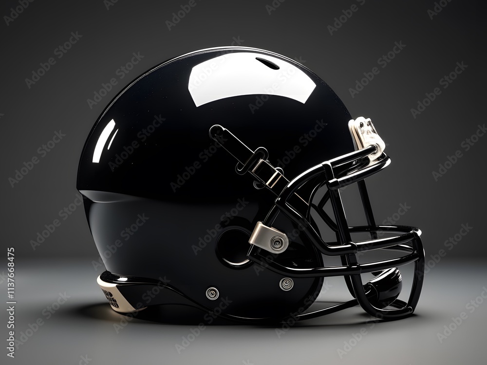 Black Football Helmet: Power and Protection Black Football Helmet: Power and Protection