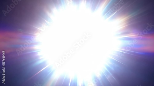 Bright light appears in the dark, captivating viewers with its intensity and radiance